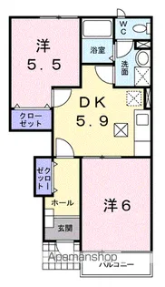 ルーナⅠ【1階】の間取り
