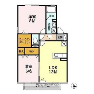 アメニティモア B【2階】の間取り