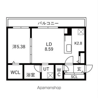 Village Kotoni【3階】の間取り