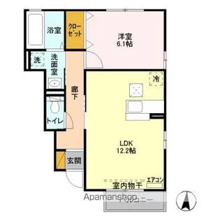 サンボナール B【1階】の間取り