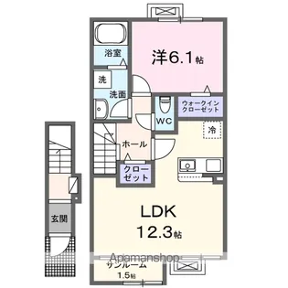 さくら Ⅴ・Ⅱ【2階】の間取り