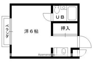 ハイツ外波山【203号室】の間取り
