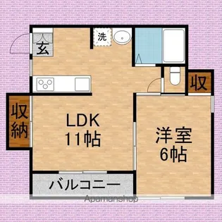 クイーンズパーク【2階】の間取り