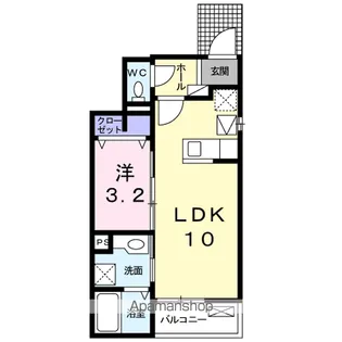 Castοr(カストル)【1階】の間取り
