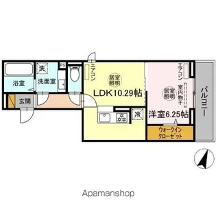 アヴァンスコート壱番館【2階】の間取り