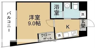 MKK中田【308号室】の間取り