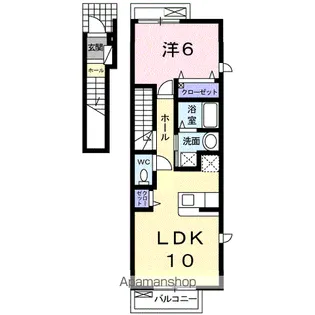 ヴァン アヴェニールB【2階】の間取り