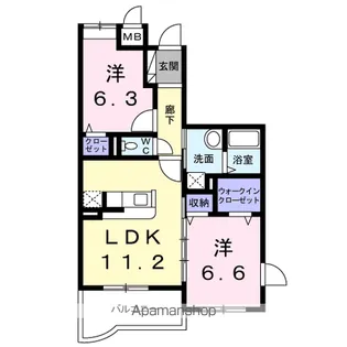 アルフレンテ【2階】の間取り