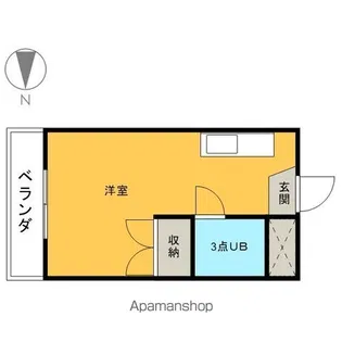 轟ビル【405号室】の間取り