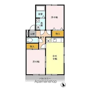 サンボナール【2階】の間取り