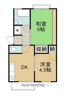 ベルデハイツ【1階】の間取り