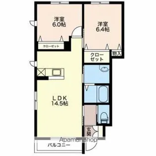 ベルフィオーレC【1階】の間取り