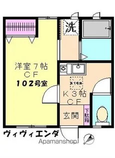 ヴィヴィエンダ(VIVIENDA)【1階】の間取り
