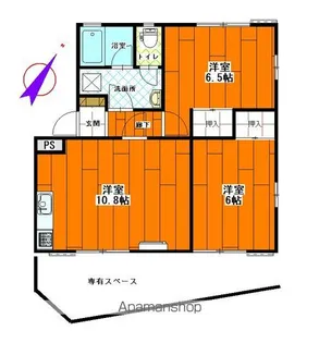 ベルハイム【A102号室】の間取り