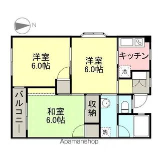 マンションさくらA棟【303号室】の間取り