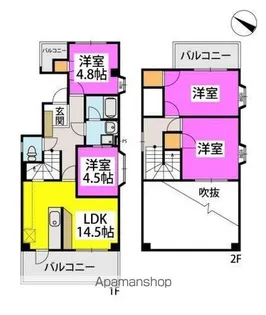 グランドステータス清川ビル【5階】の間取り