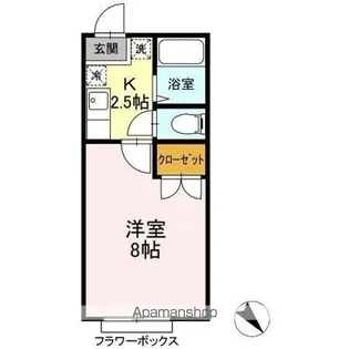 ホワイトコート前九年 B【207号室】の間取り