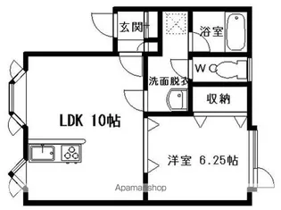 CASTLE M・KⅢ【1階】の間取り