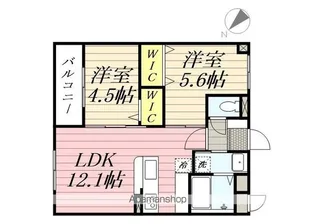 LUXCAS大橋【1階】の間取り