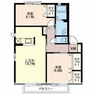 MASTTOWN大森【2階】の間取り