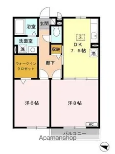 ボナールII【1階】の間取り