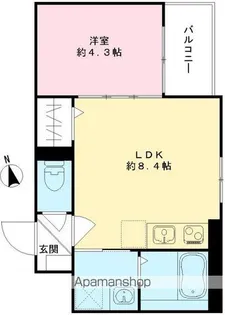 LUANA【303号室号室】の間取り