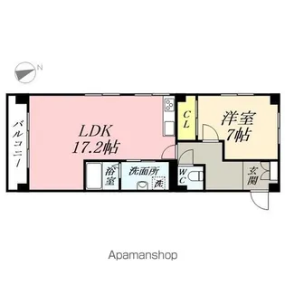 石関マンション【4階】の間取り