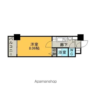 福岡県福岡市中央区赤坂1丁目【マンション】の間取り