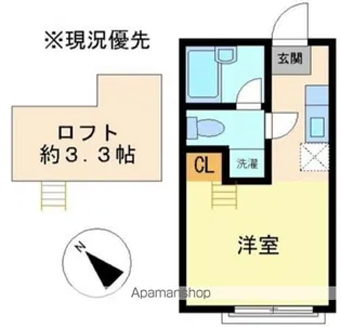 ヒルスミキ上倉田【2階】の間取り