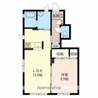 CHAT NOIR【101号室】の間取り