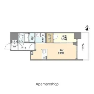RJRプレシア南堀江【14階】の間取り