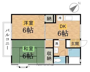 ファミール椚田【201号室】の間取り