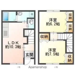 フォレストハウスA&S【1階】の間取り