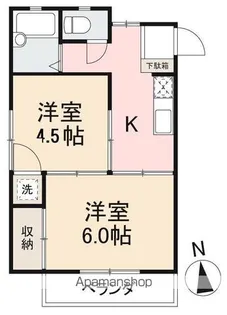 シャトレーハイツⅠ【1階】の間取り