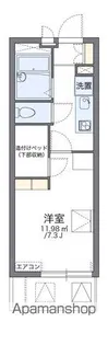 レオパレスマルベリー【210号室】の間取り