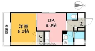 メゾンEYE D棟【1階】の間取り