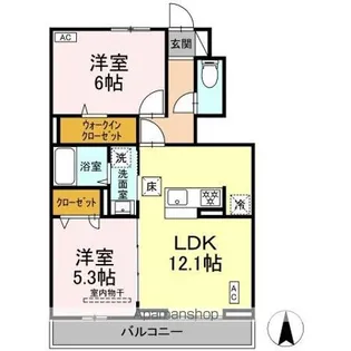 BELL RUN【1階】の間取り