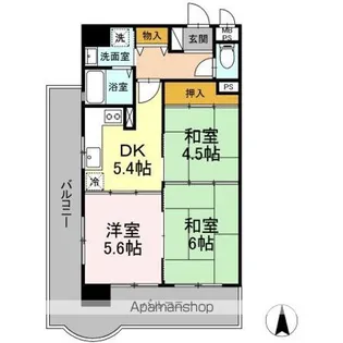 ネオハイツ桑野 301号室【301号室号室】の間取り