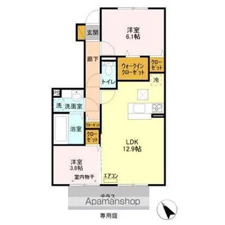 プランドール【1階】の間取り