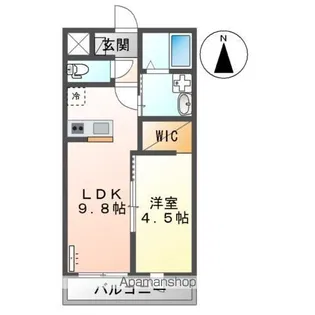 PLUMA BRANCA【207号室】の間取り
