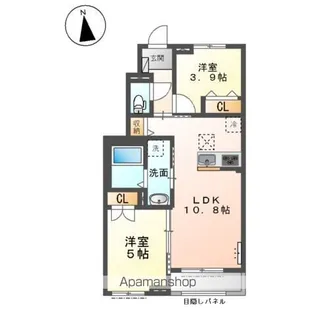 スターグレイス ケイ B棟【1階】の間取り