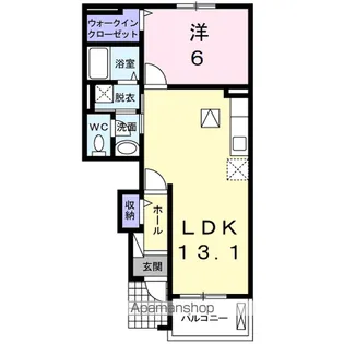 コルティーレ【1階】の間取り
