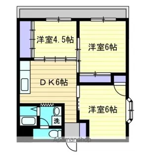RAPPORT DEUX ラポール ドゥ【3階】の間取り