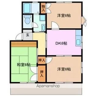 コンフォール【A102号室】の間取り