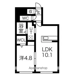 グランティエラ平岸【302号室】の間取り