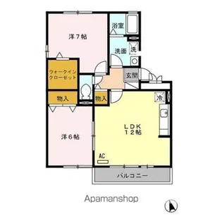 メゾン ド クリーク B【2階】の間取り