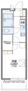 レオパレスグリーンビュー掛川【104号室】の間取り