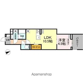 セレスティア清水【3階】の間取り