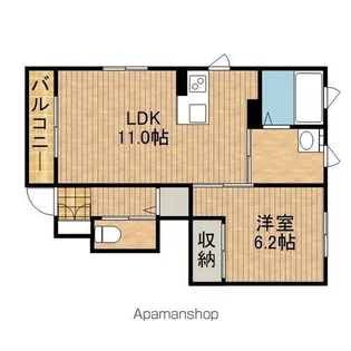 リラフォートA【1階】の間取り