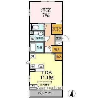 ブリーズ綾瀬【2階】の間取り